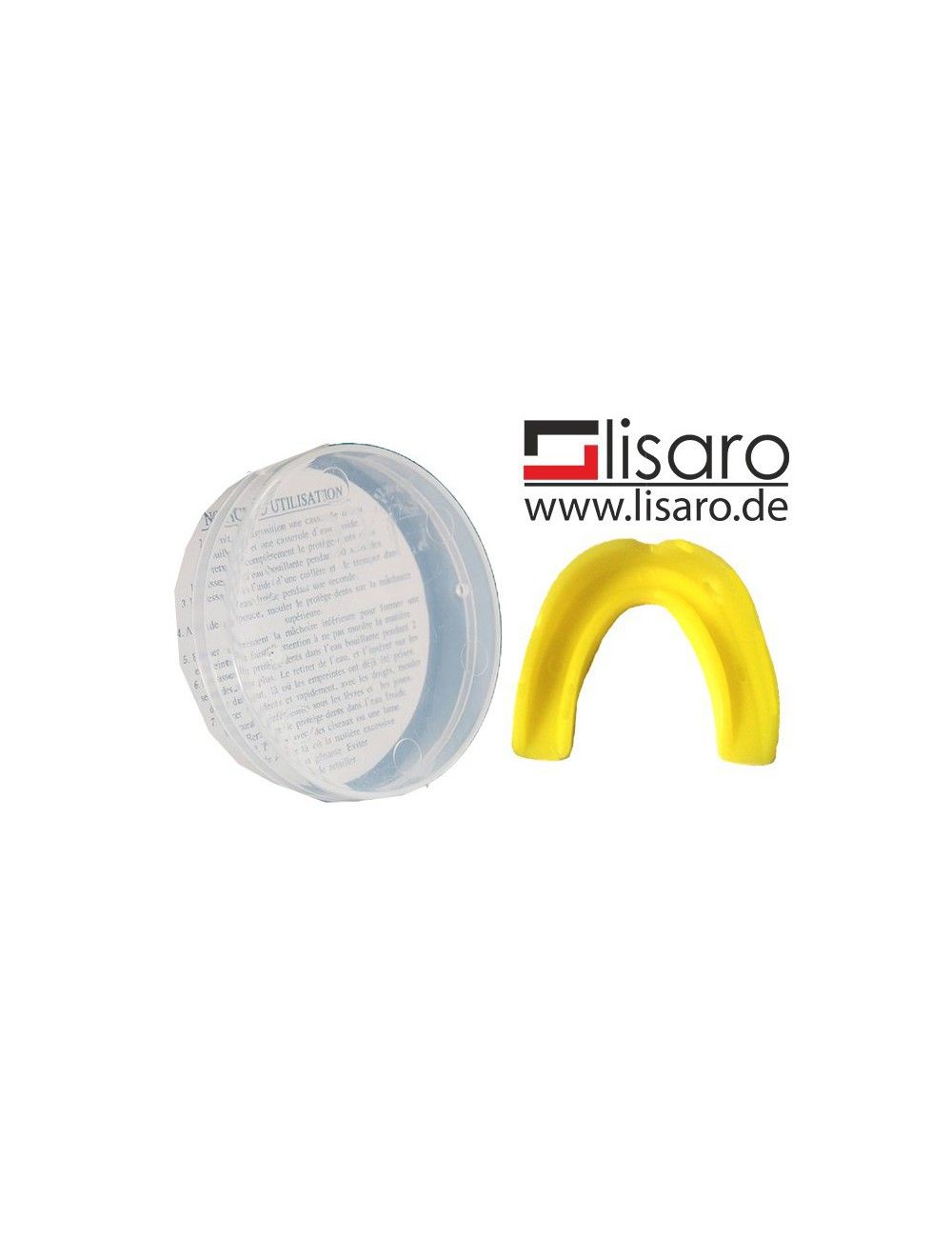 Zahnschutz / Mundschutz mit Box gelb/ LISARO - Kopie - 1