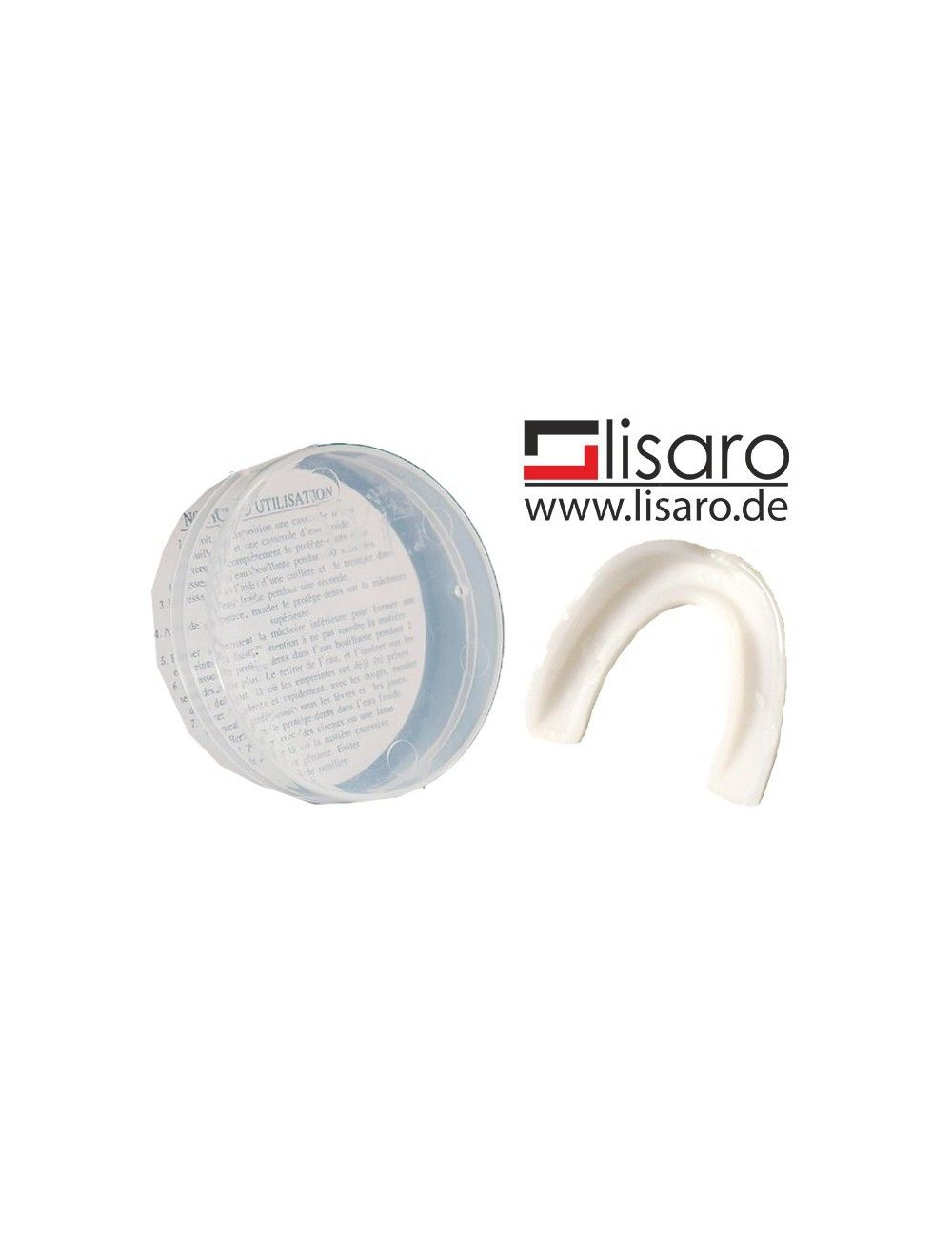 Zahnschutz / Mundschutz mit Box weiss / LISARO - 1