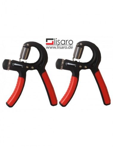 Lisaro 2-Stück Handgreif-Trainer für Hand- und Unterarmmuskulatur - einstellbarer Widerstandsbereich von 10 bis 40 kg - 1