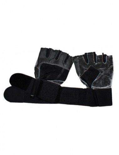 Fitness-Handschuhe mit gelenkschutz schwarz - 3