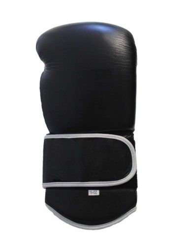 Performance Boxhandschuhe aus echtem Leder  Farbe schwarz-weiß - 3