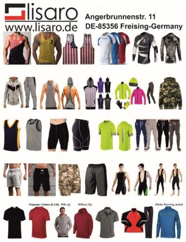 LISARO Full Sublimations T-Shirt, Muskelshirt, Dartsshirts, Hosen, Fitness-Shirts - 3