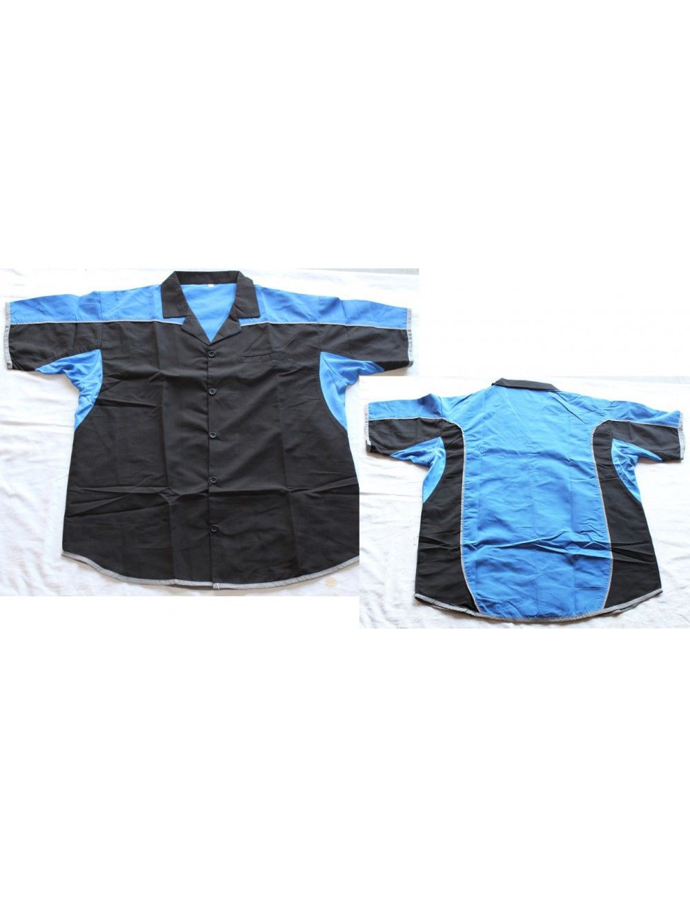 Dart-Hemd schwarz/blau/ Silber / Dartstrikot/ Dartsshirts Sonderangebot - 1