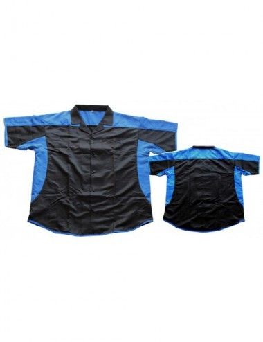 Dart-Hemd schwarz/blau / Dartstrikot/ Dartsshirts Sonderangebot - 1