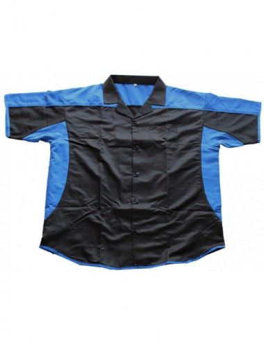 Dart-Hemd schwarz/blau / Dartstrikot/ Dartsshirts Sonderangebot - 1