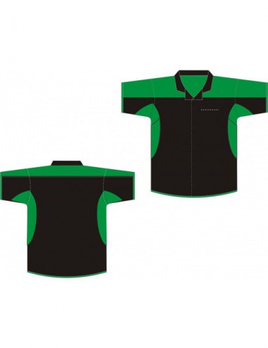 Dart-Hemd schwarz/grün - 1