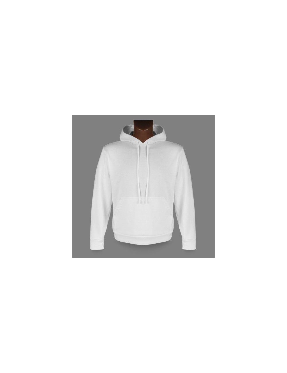 Basic Kapuzen-Sweatshirt Hoody, Farbe White - 1