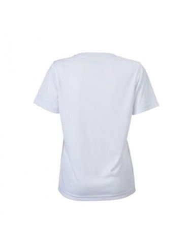 Ladies Active T-Shirt, Round Neck, Farbe White - 1
