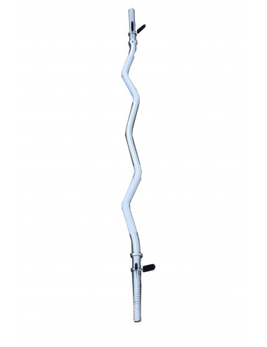 Lisaro SZ Hantelstange 120cm/47, SZ-Stange verchromt, ohne Gewinde, mit Federverschluss (30mm) - 4