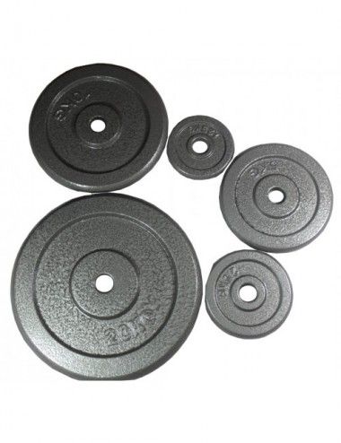 Hantelscheibe aus Guss 1,25-20 KG, 30/31 mm Bohrung, Bodybuilding Hantelscheibe/Gewichtscheibe - 1