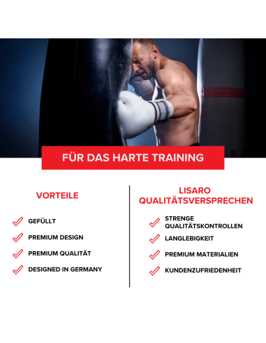 Profi Boxsack 120 cm | Gefüllt – Lisaro Sports