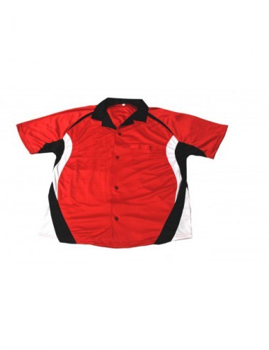 Lisaro Cooldry Dart-Hemd schwarz/rot/weiß - 3