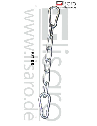 Lisaro Boxsack Kettenverlängerung 50 cm – Drehwirbel & Karabiner