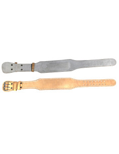 Gewichthebergürtel aus Leder Farbe Braun - 1 2