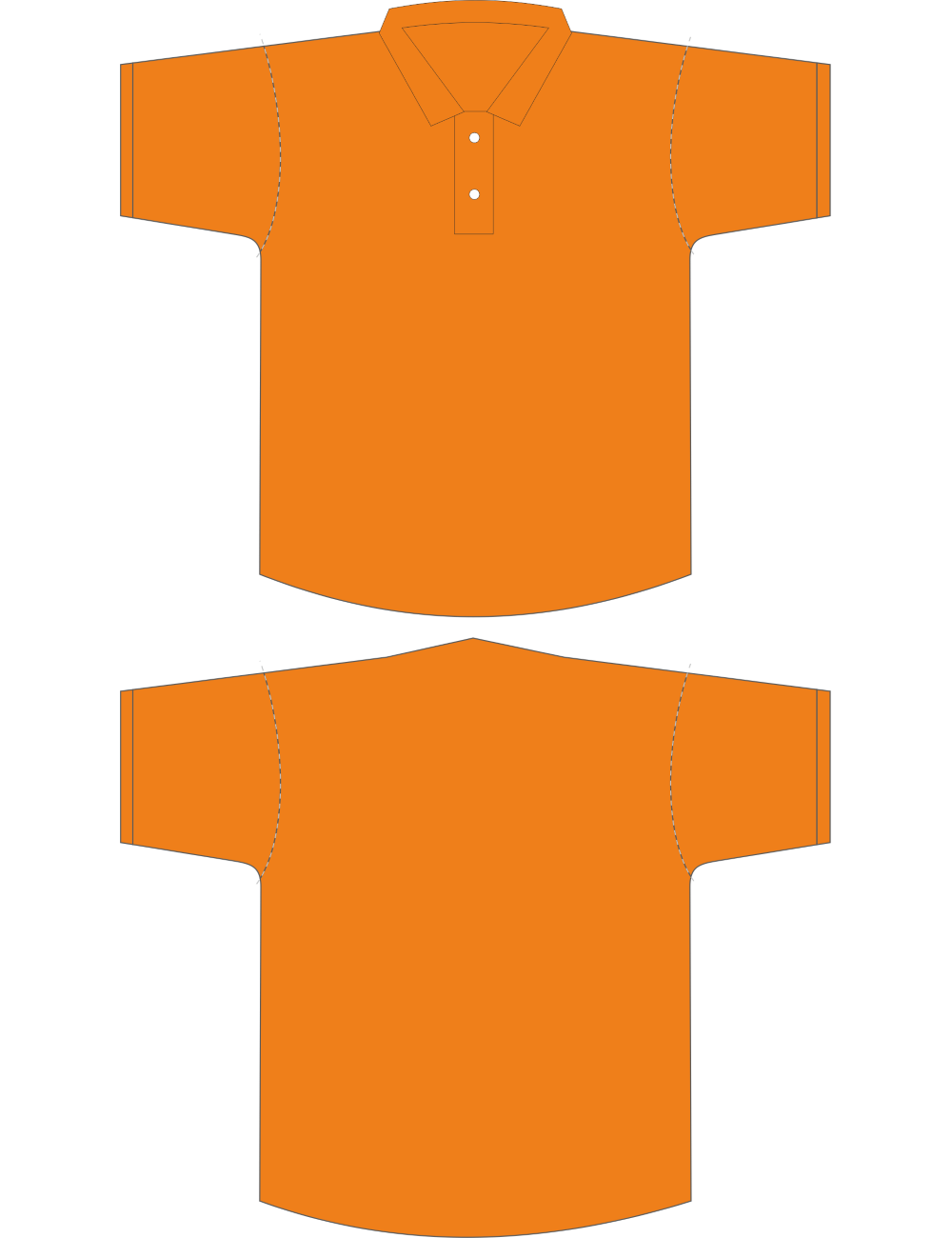 Dart Polohemd orange